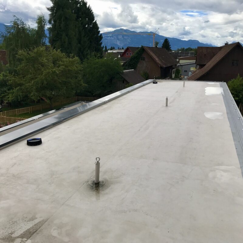 Flachdachbau